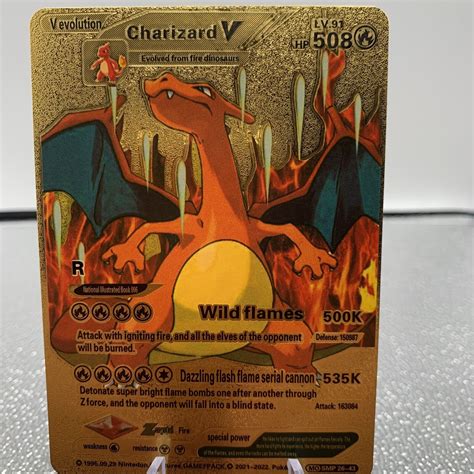 charizard v lv 91 hp 508 gold|v evolution charizard gold price.